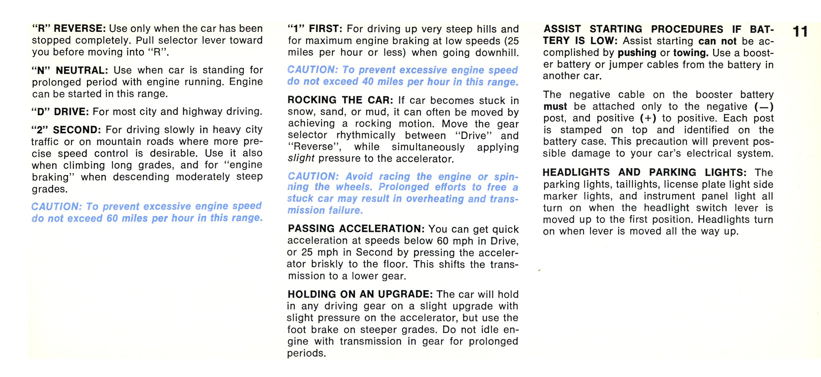 1968 Chrysler Imperial Owners Manual Page 17